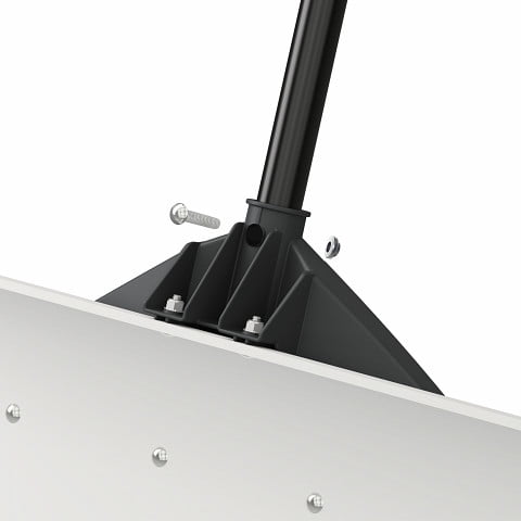 Suncast 30'' Ultra High Molecular Weight Steel-Resin Snow Pusher Shovel, White 4 pack