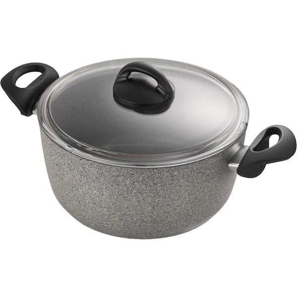 Parma 10-Piece Aluminum Ceramic Nonstick Cookware Set in Gray