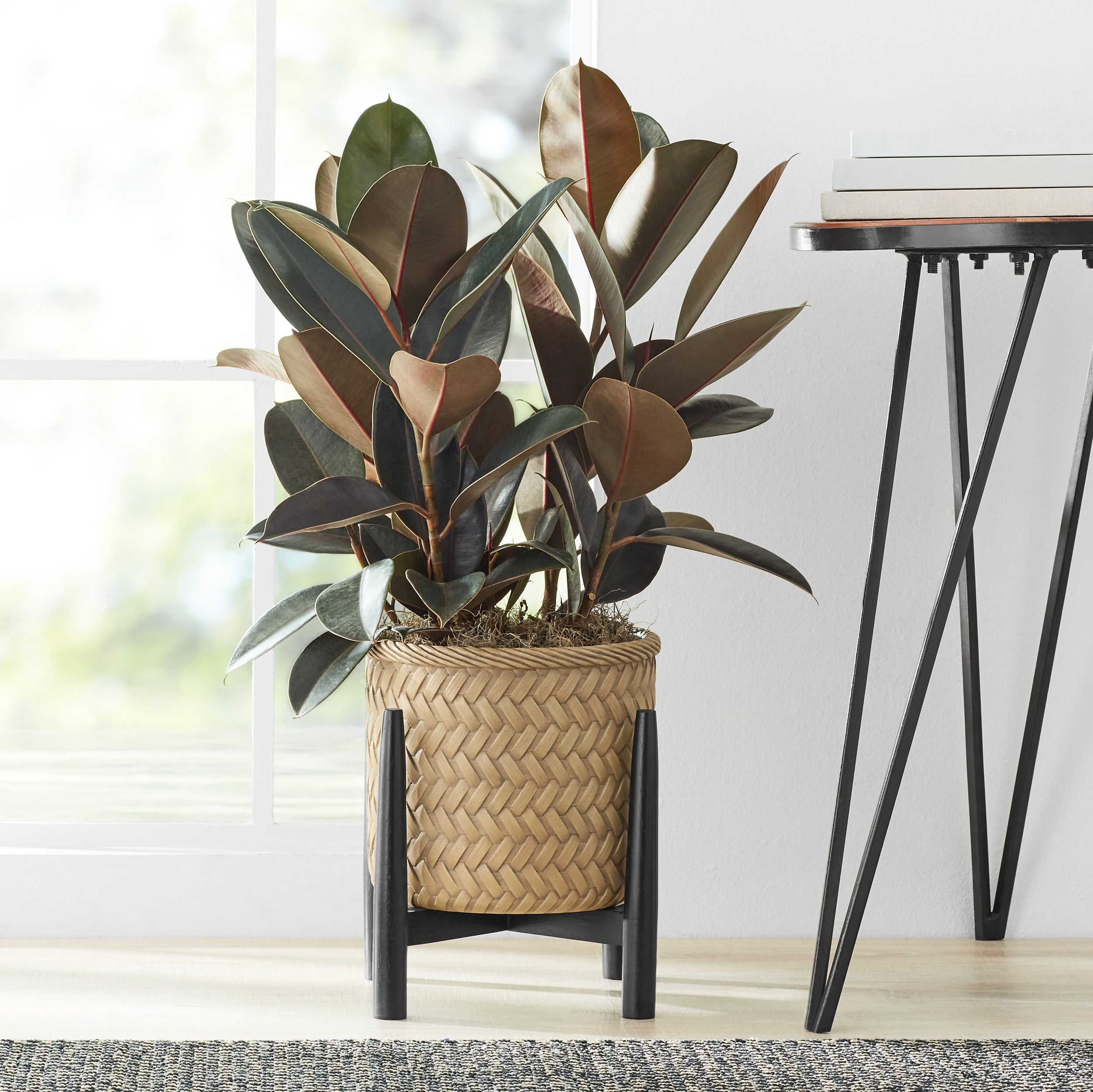 Better Homes and  Gardens Prater  Basket Planter with  Stand