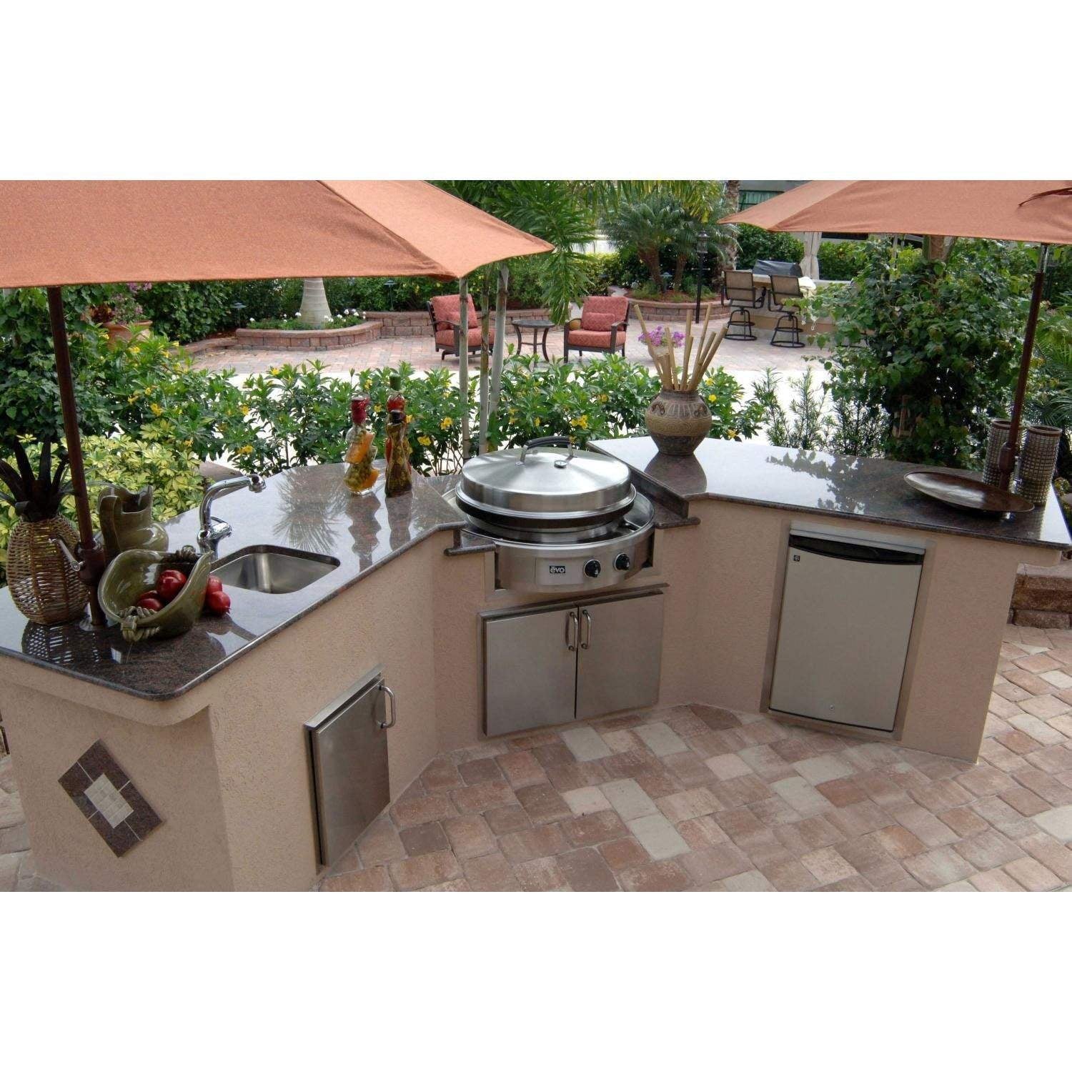 Evo Affinity 30G Series Built-in Grill, Seasoned Steel Cooktop, Natural Gas