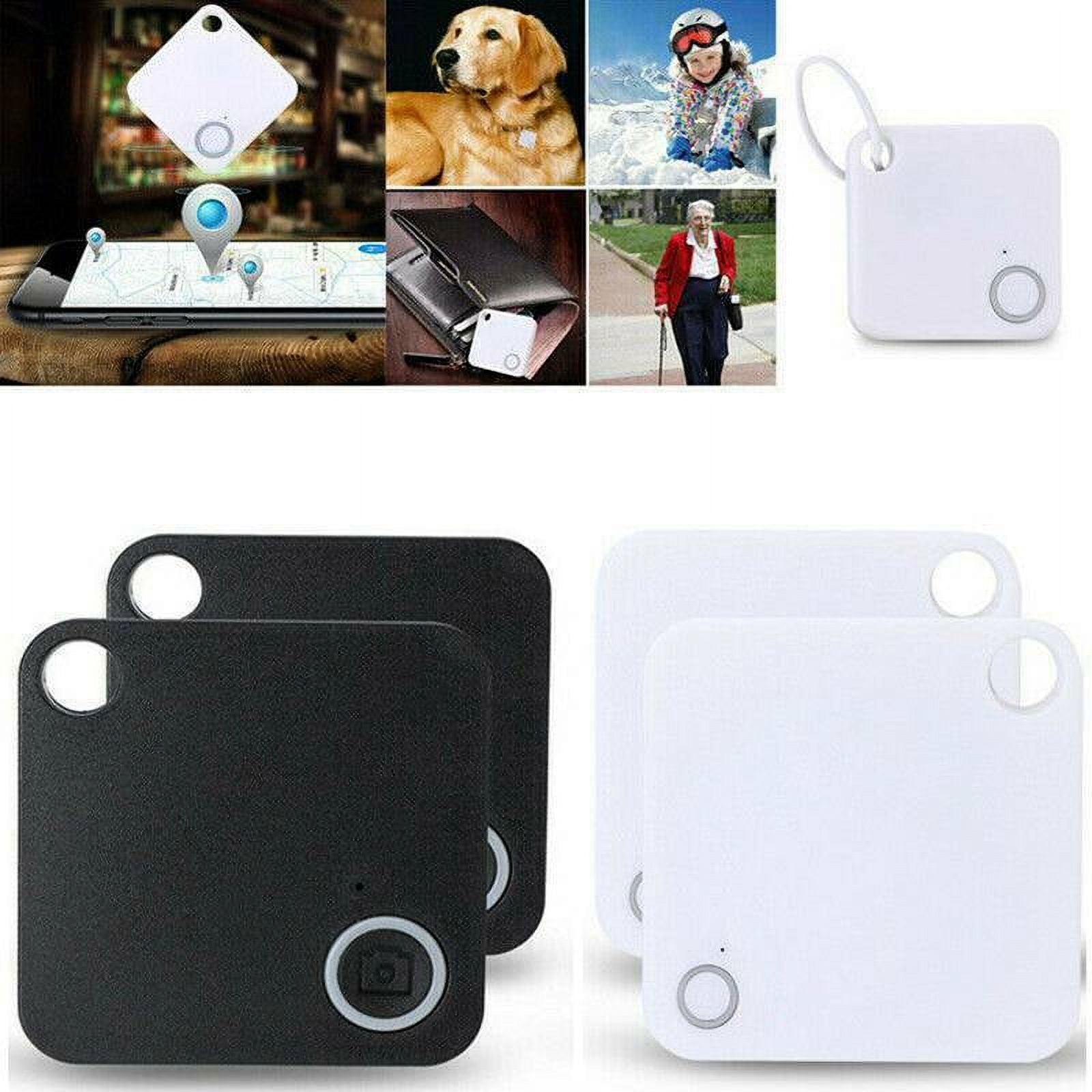 JahyShow Anti-Lost Tracker, GPS Pro Trackr, Wireless Bluetooth 4.0 Tracking,Wallet Keys Pet Finder (Pack of 4)