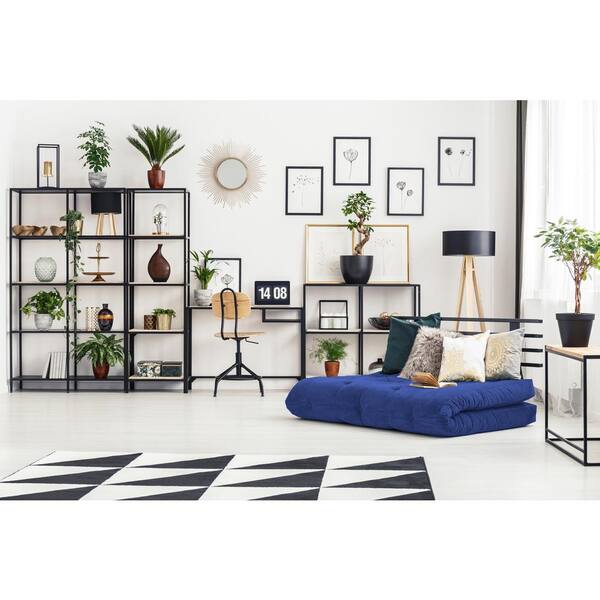 Blue 8 in. Memory Foam Polyester Sleep Supportive and Pressure Relief Mattress Topper Mattress Pad