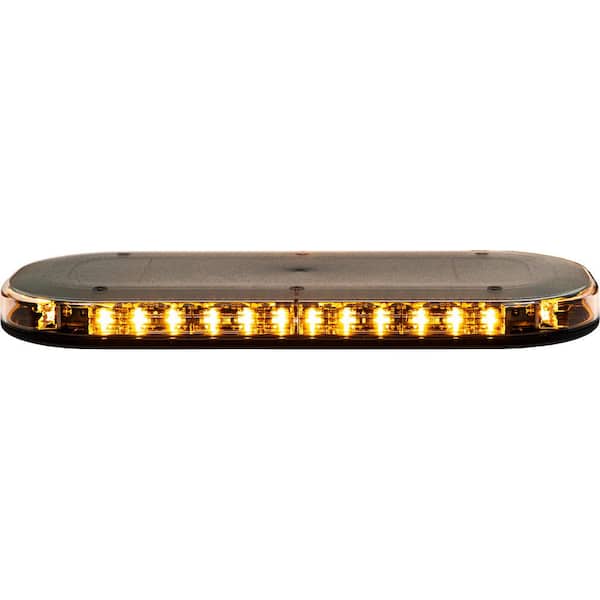 Class 1 Low Profile Oval LED Mini Light Bar - Amber/Clear