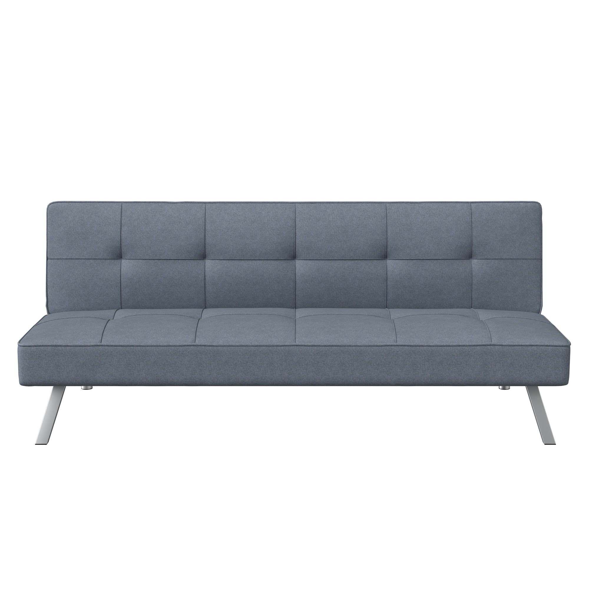 Serta Chelsea Modern Futon, Light Gray Fabric