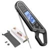 Digital Meat Thermometer 2-in-1 Grillthermometer Instant Read with Temperature Alarm, large LCD Screen, Magnet, Food Thermometer best for BBQ Grill Oven Cooking Kitchen