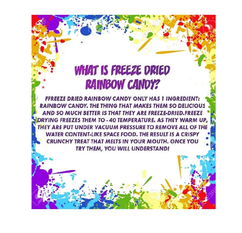 Rainbow Freeze Dried Candy