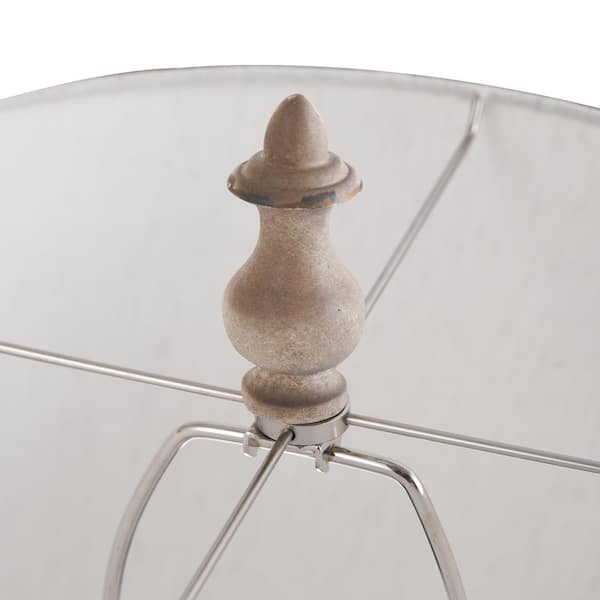 34 in. Tuscana Cream Table Lamp with Antique Distressed Finish