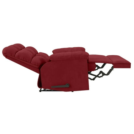 Mainstays Crimson Red Microfiber Recliner