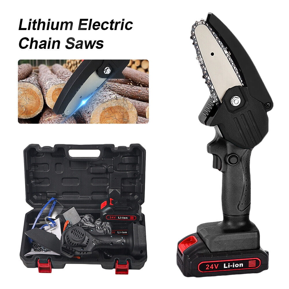 Jahy2Tech Mini Rechargeable Cordless Electric Cutting Saw Chainsaw Battery Wood Cutter Saw