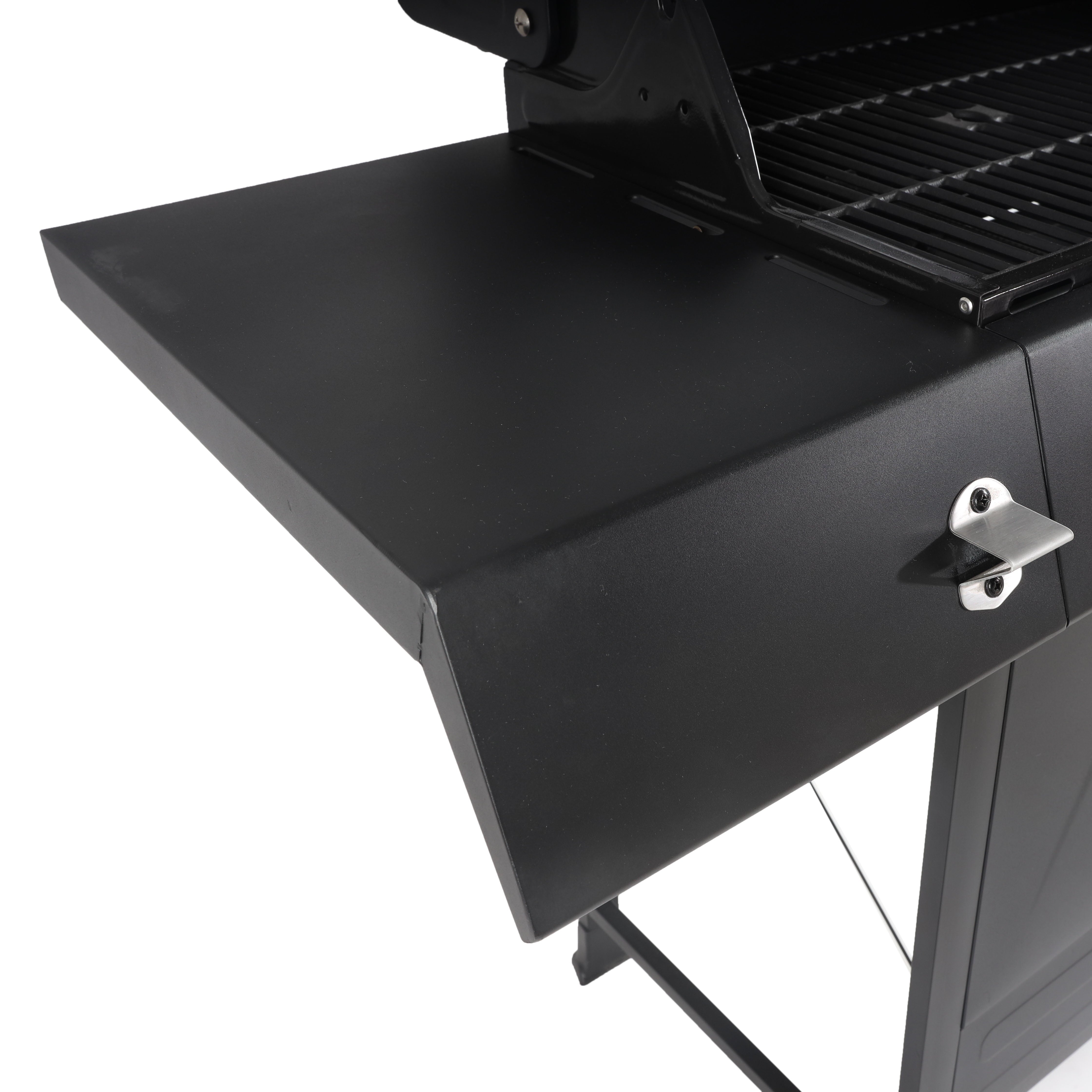 RevoAce 4-Burner Propane Gas Grill with Side Burner, Stainless Steel & Black