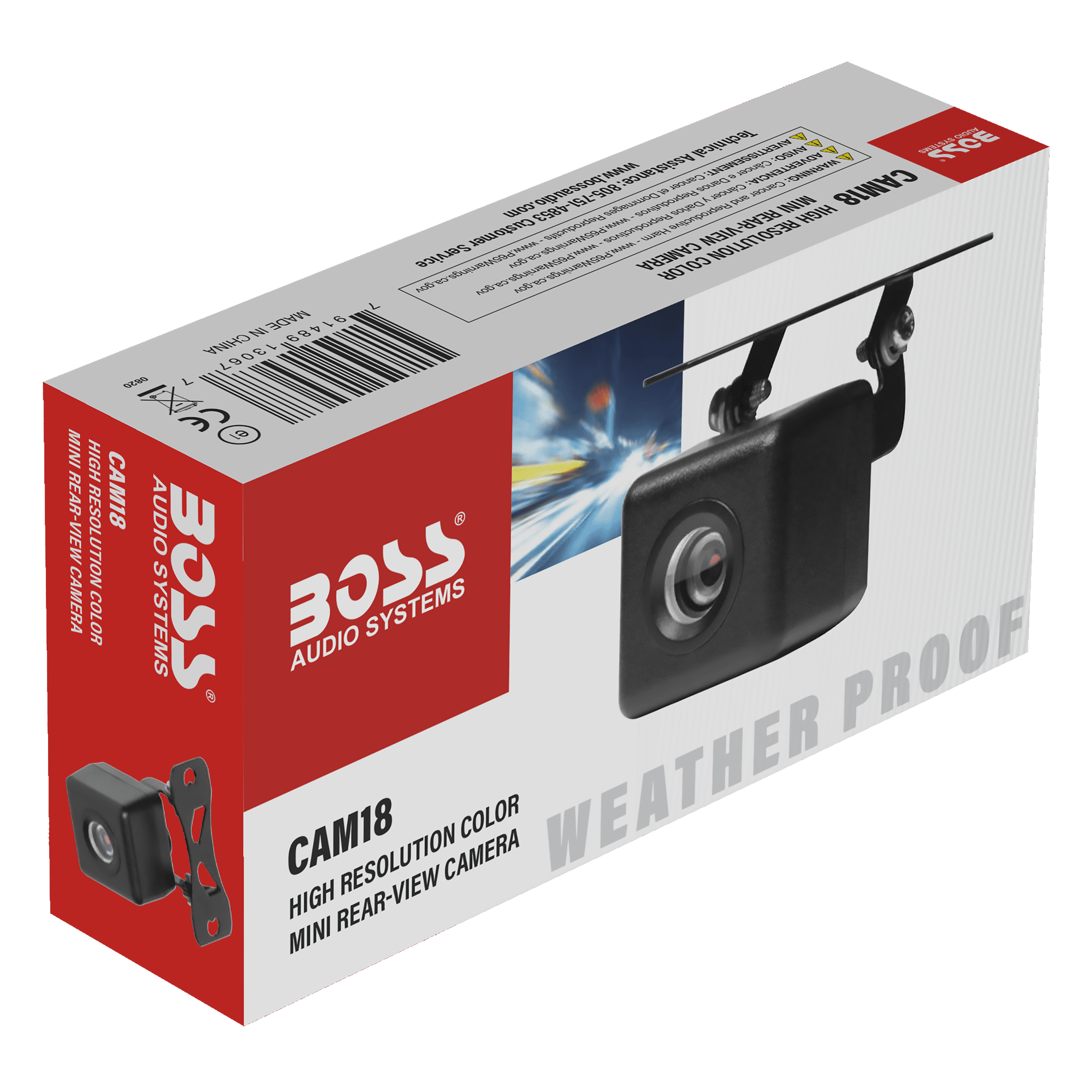 BOSS Audio Systems CAM18 Reverse Rearview Backup Car Camera