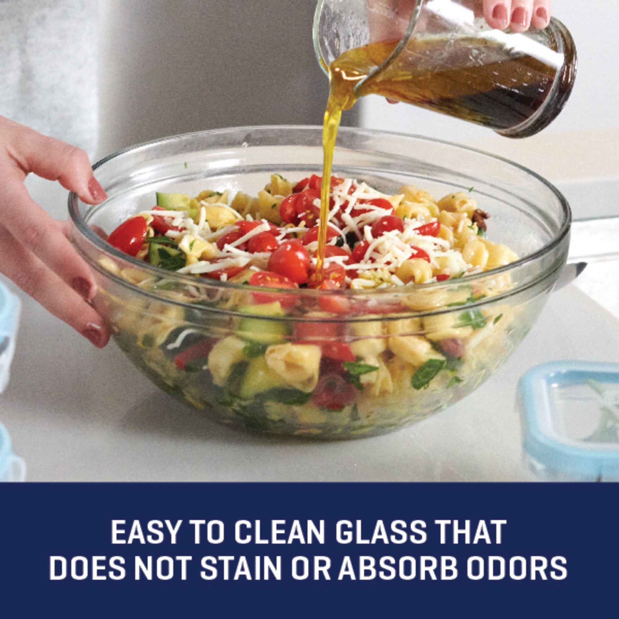 Mainstays Glass Mixing Bowls, 10 Piece Set