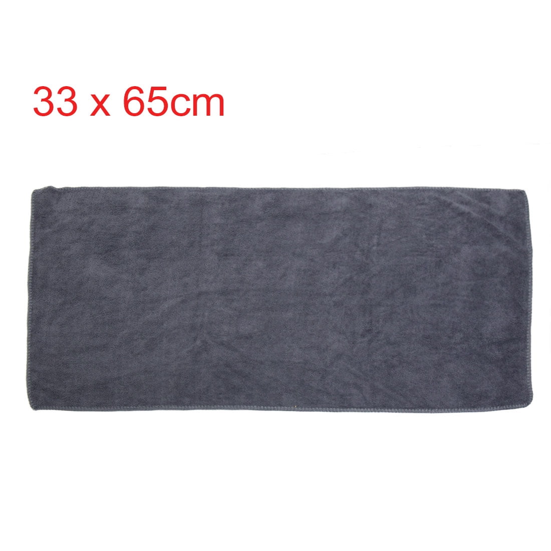 Unique Bargains 2 Pcs High Absorbing Synthetic Chamois Car Clean Cloth Towel Protective for Auto Door Glass Red Gray