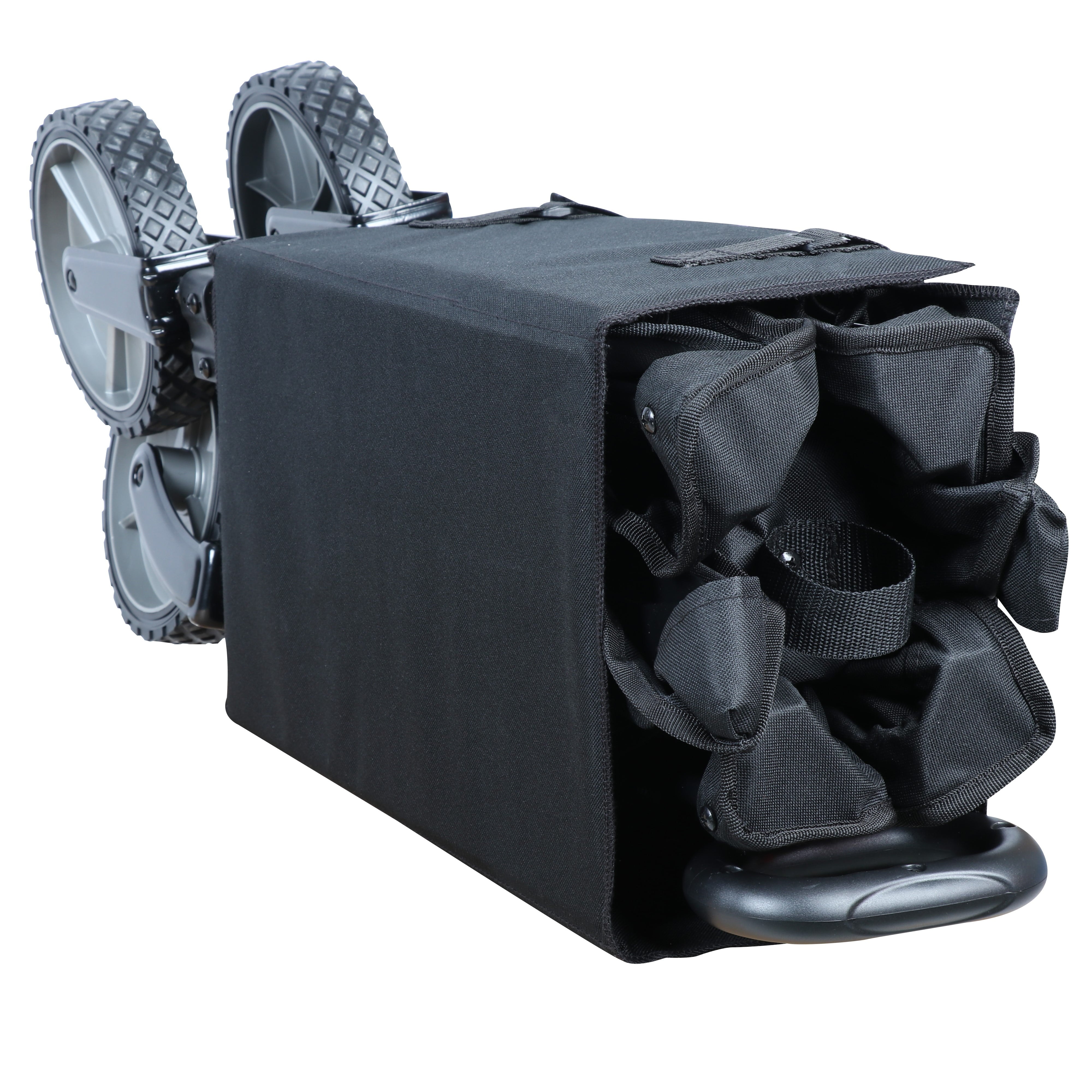 Ozark Trail Multi-Purpose Big Bucket Cart, Black Wagon, 24 inches in Height