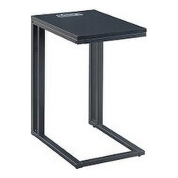 Soho C-table with Charging Station in Black