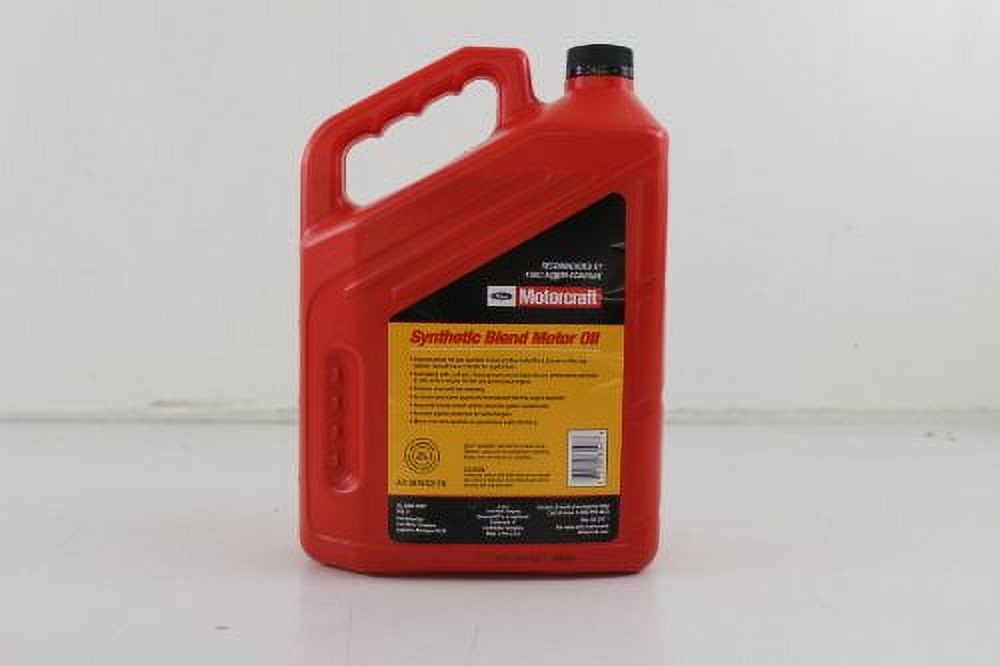 Motorcraft Synthetic Blend Motor Oil, 5W-20 - A premium-quality motor oil specifically developed for Ford Motor Company vehicles, 5 quart jug, sold by each