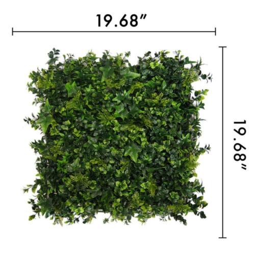 Green Smart Dekor 20" x 20" Artificial Moss Wall Panels Polyurethane (Set of 4)