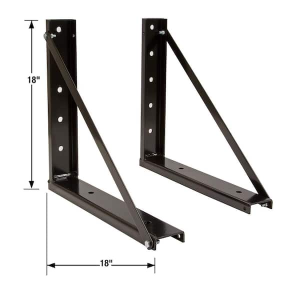 18 in. Underbody Tool Box Bolted Vehicle Truck Mounting Bracket Kit