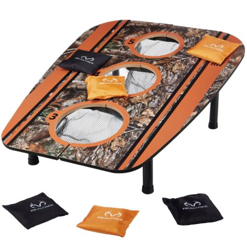 Realtree Edge Folding Camouflage Camo Three-Hole Bean Bag Toss Game Set