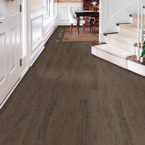 Hunting Trail Oak 12 mm T x 7.6 in. W Waterproof Laminate Wood Flooring (16 sqft/case)