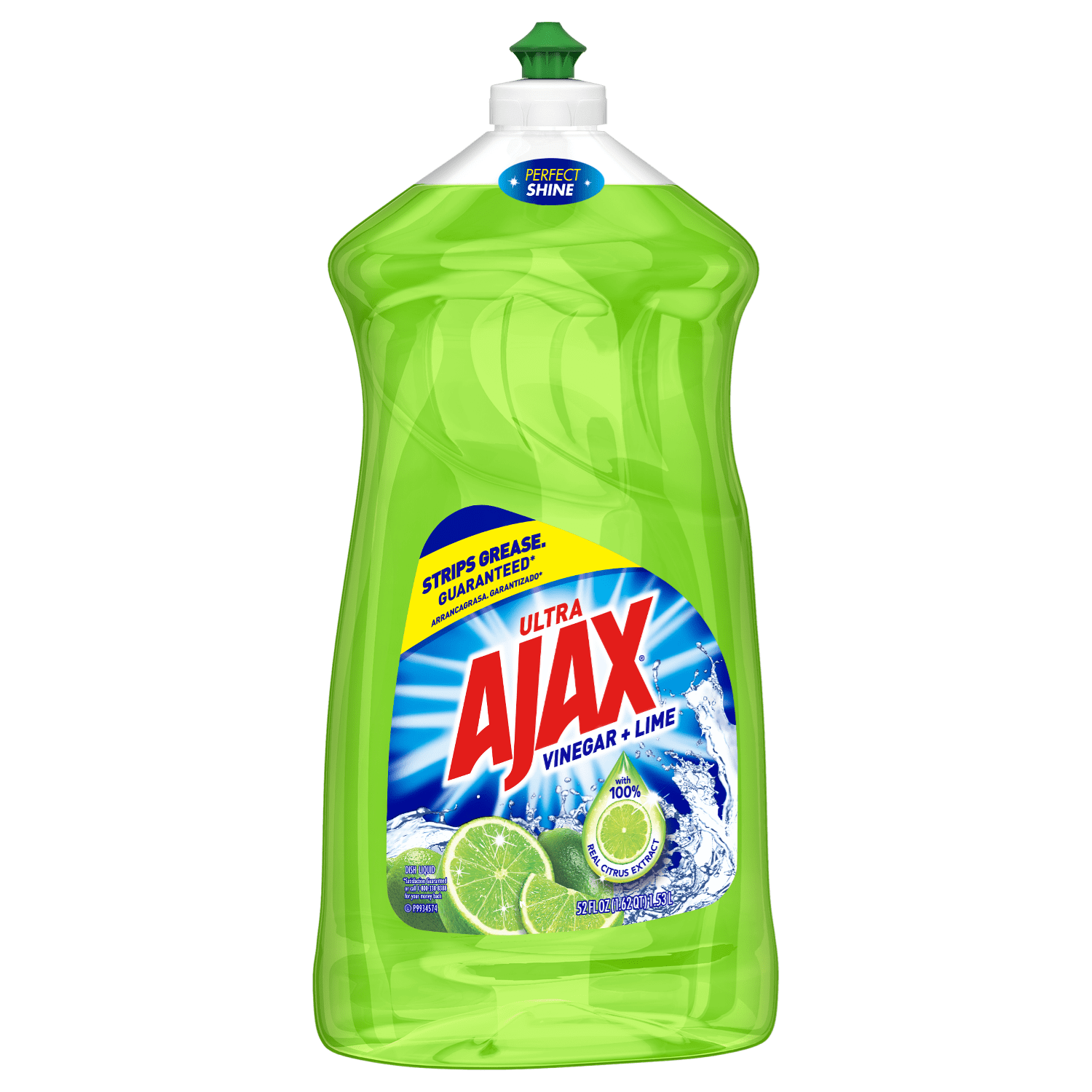 AJAX Liquid Dish Soap, Lime Scent,52 Fluid Ounce