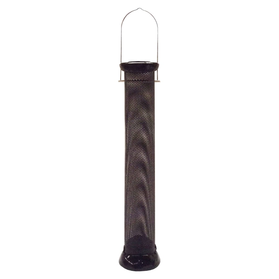 Droll Yankees Onyx Clever Clean Finch Tube Feeder, 2 lb Capacity, Black