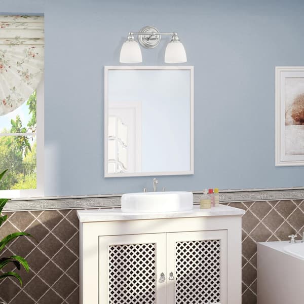 Beaumont 2 Light Polished Chrome Bath Vanity