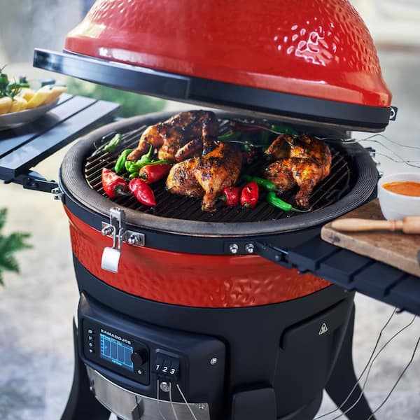 Konnected Joe 18 in. Digital Charcoal Grill and Smoker with Auto-Ignition and Wi-Fi Temperature Control