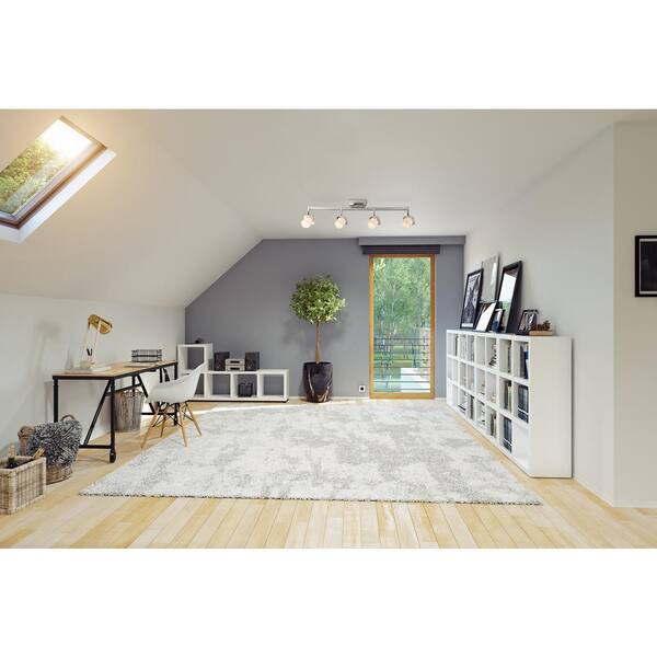 Hogan Ridge 2.9 ft. 4-Light Chrome Integrated LED Fixed Track Lighting Kit