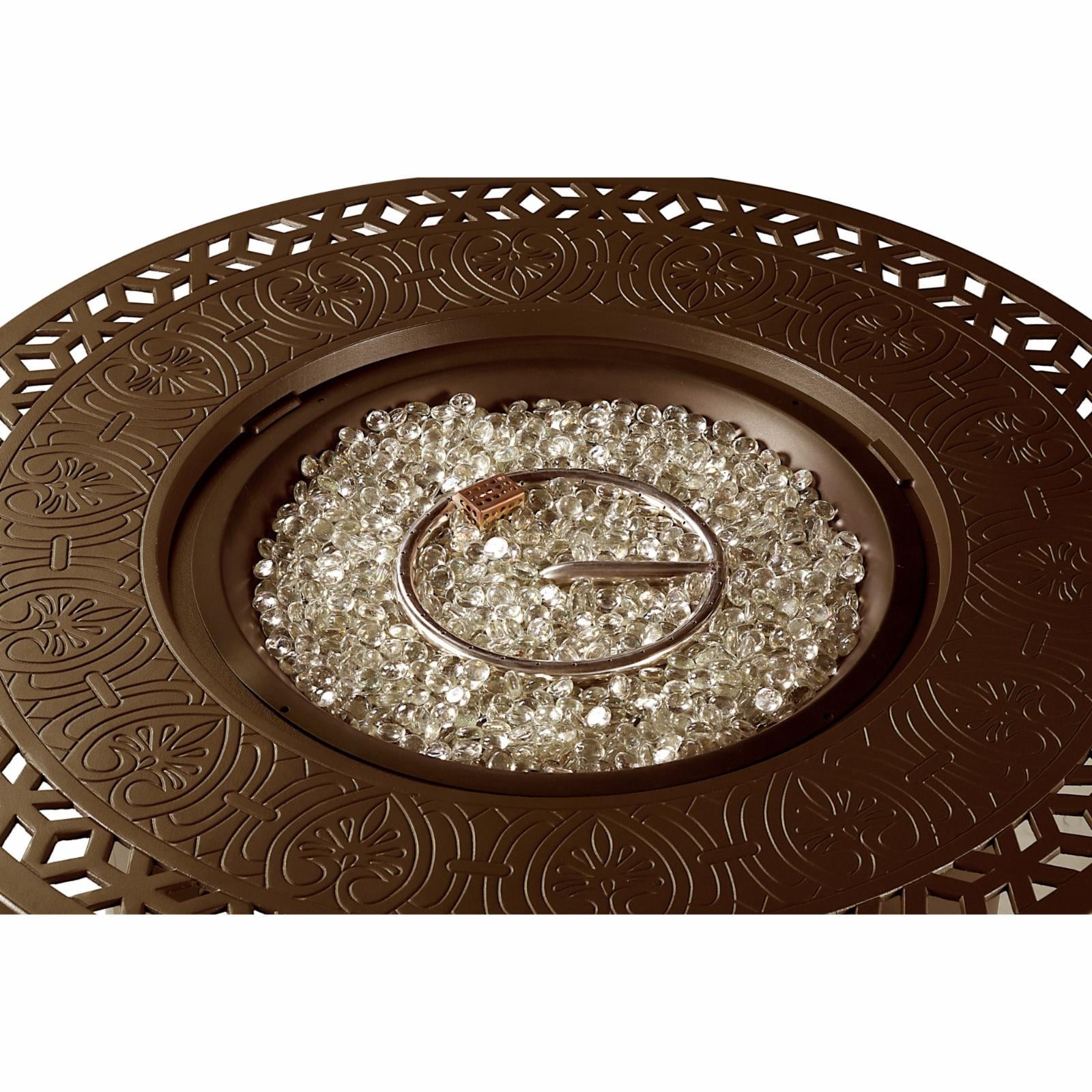 Oakland Living Lima 44 in. Round Propane Fire Pit Table