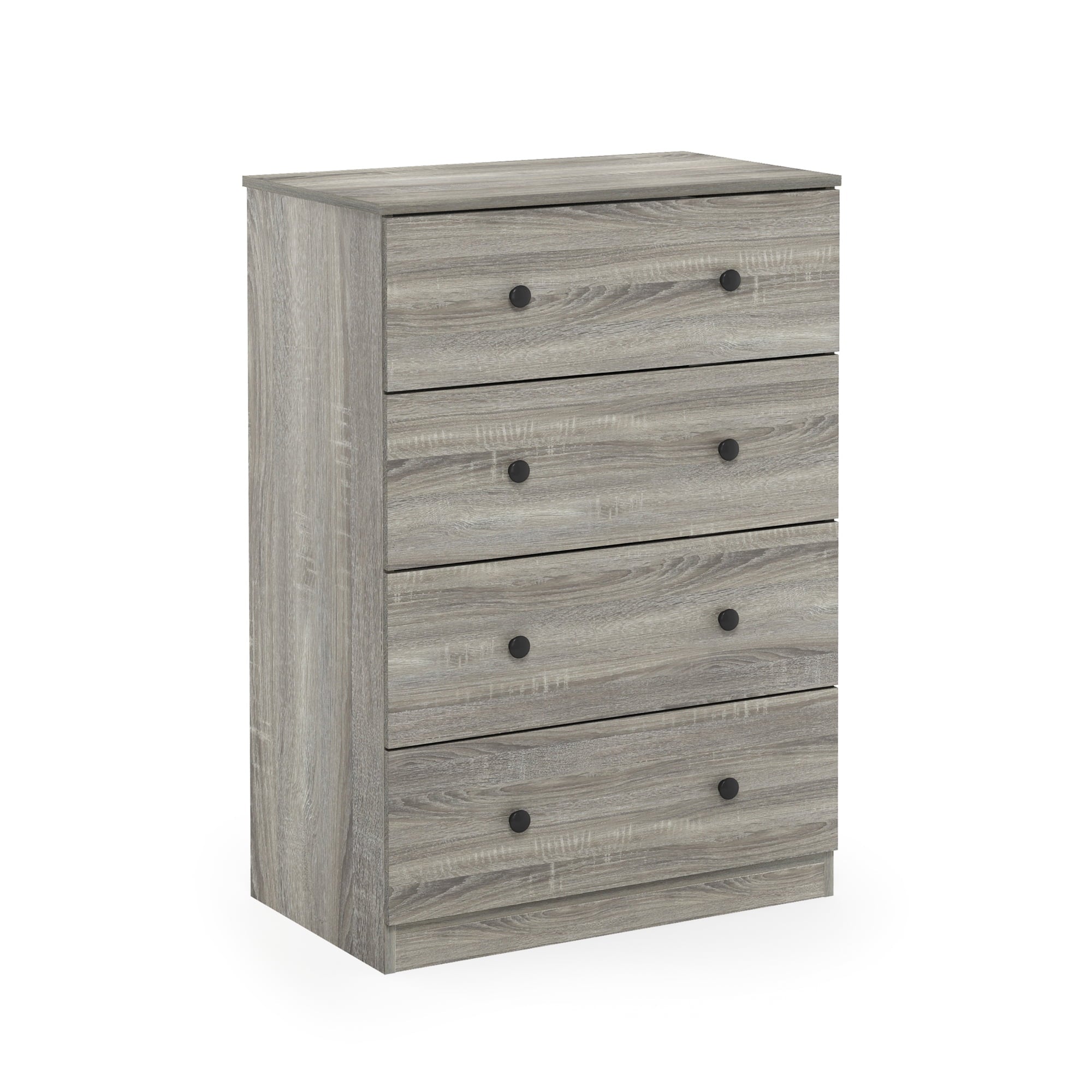 Furinno Tidur Simple Design 4-Drawer Dresser, Americano