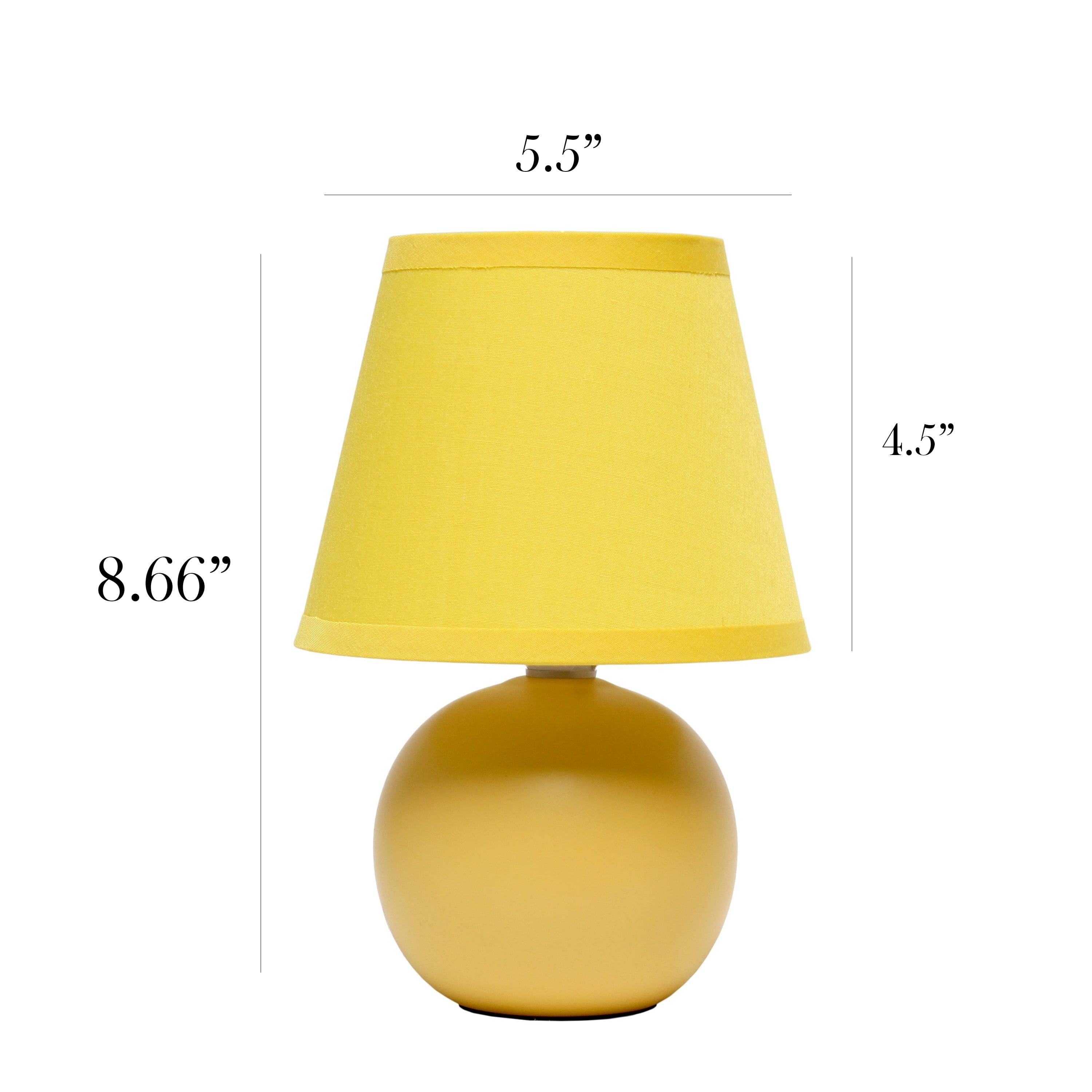 Simple Designs Ceramic  Globe Table Lamp
