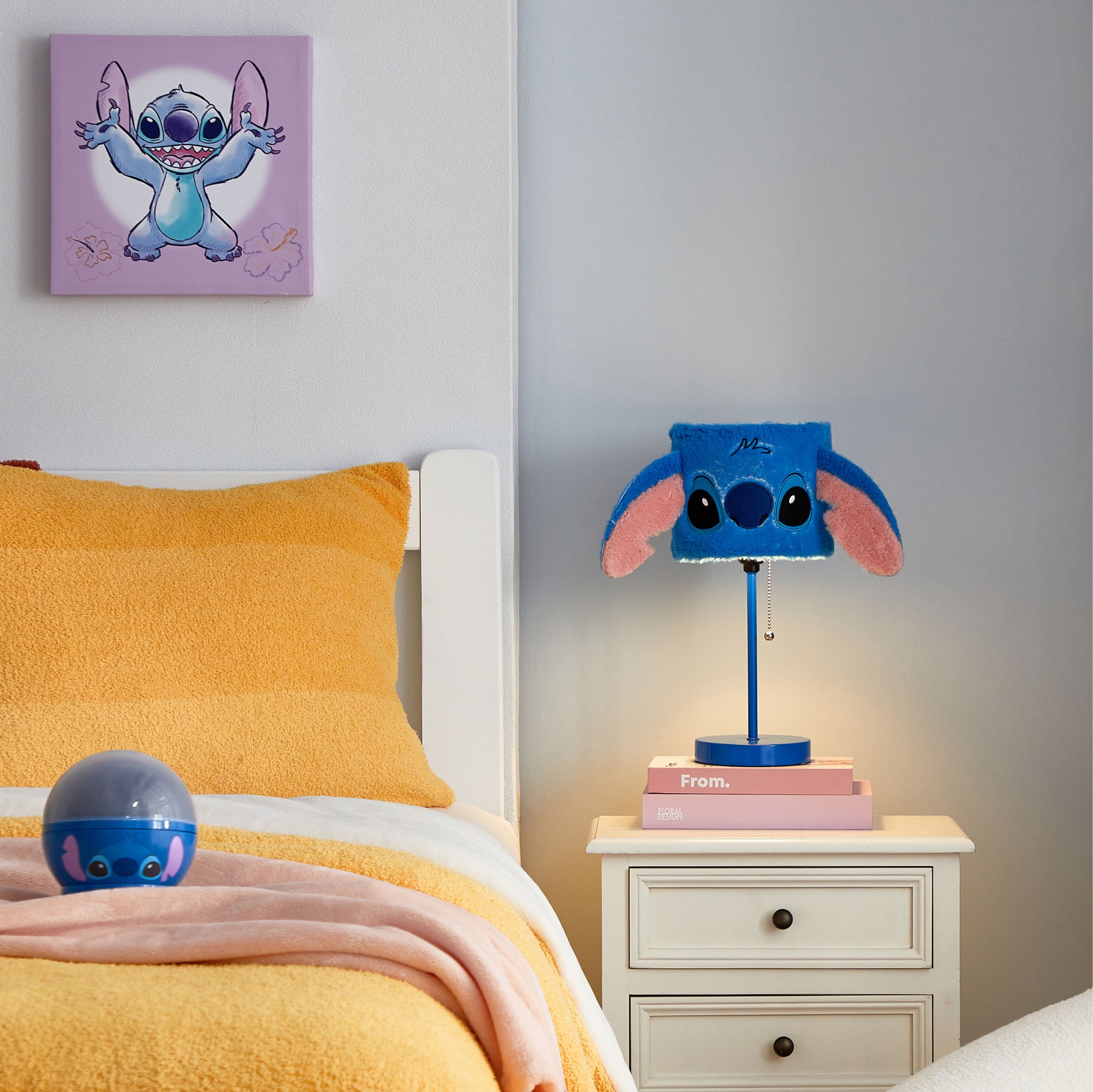 Disney Stitch Plush Shade Stick Lamp, Blue, 15