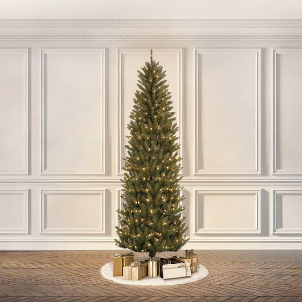 7.5 ft. Pre-Lit Incandescent Pencil Fir Artificial Christmas Tree with 350 Clear Lights