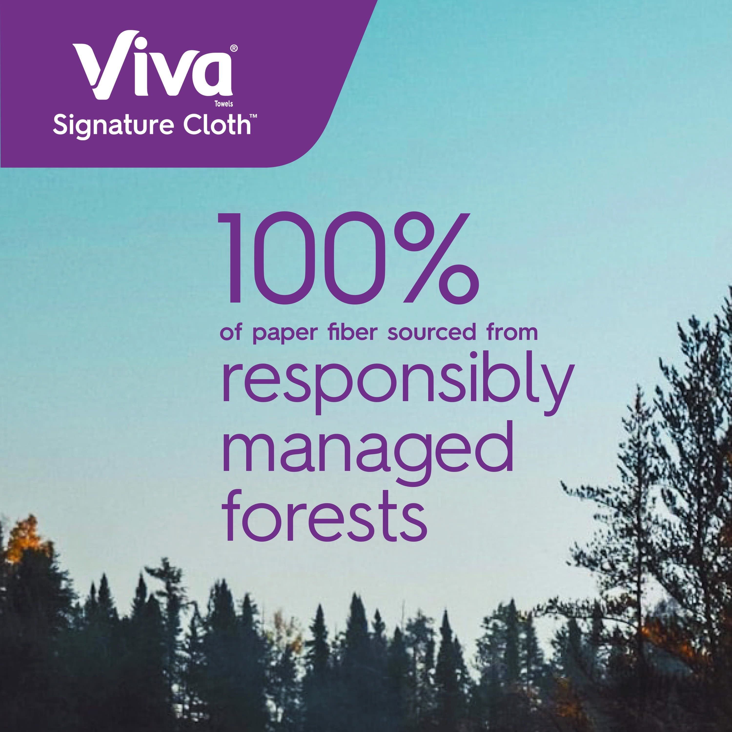 Viva Signature Cloth Paper Towels, 8 Triple Rolls (141 Sheets per Roll)