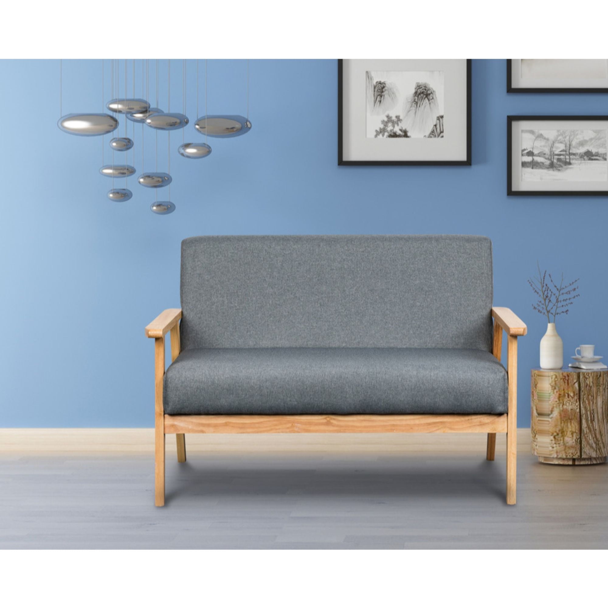 Lilola Home Loveseat, Gray