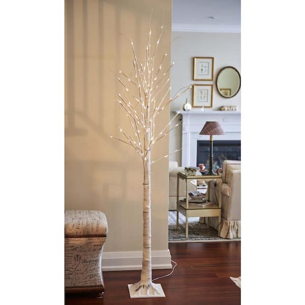7 ft. 120 LED Birch Tree with 8-Lighting Functions