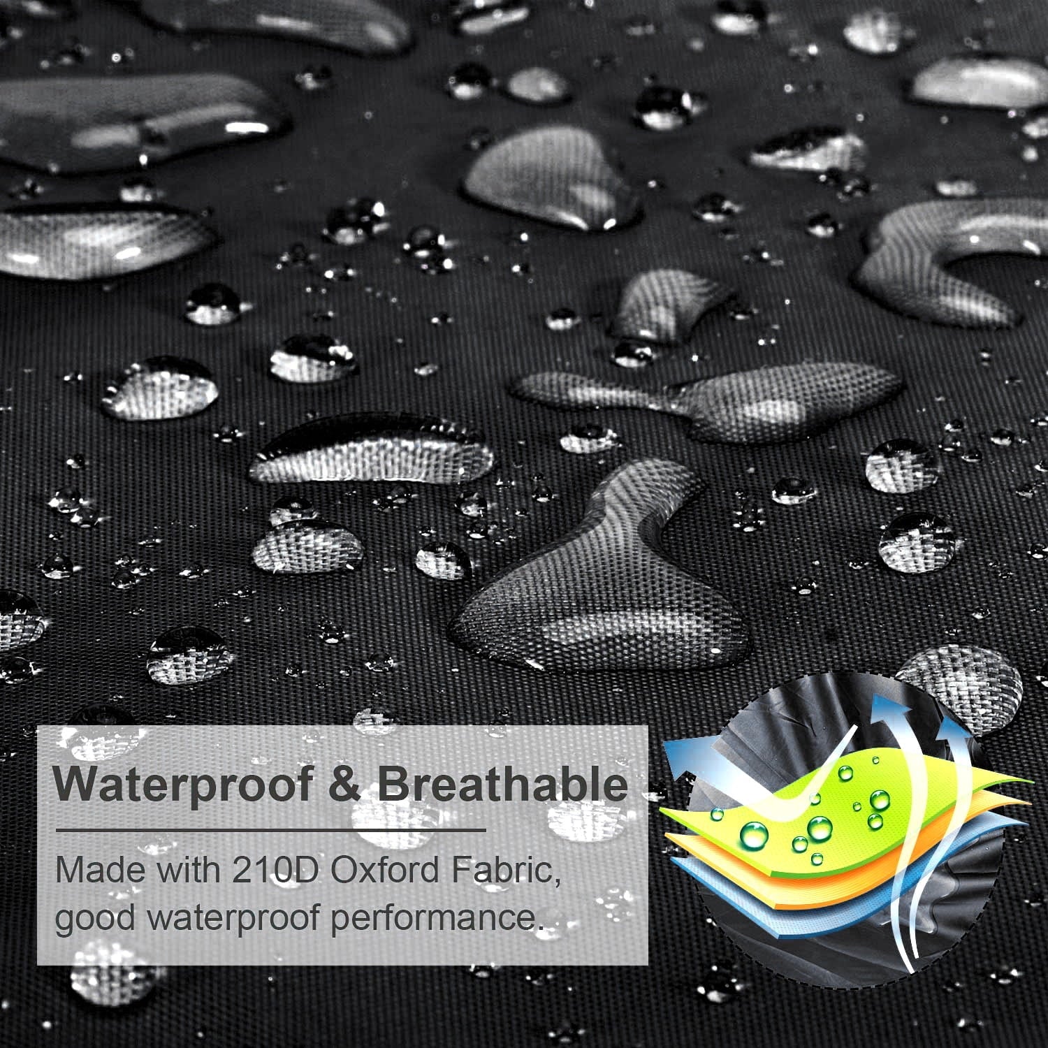 Heavy Duty Trailerable Waterproof Boat Cover, Fits V-Hull, Fishing Boat, Bass Boats, Pro-Style Cover, 17-19ft