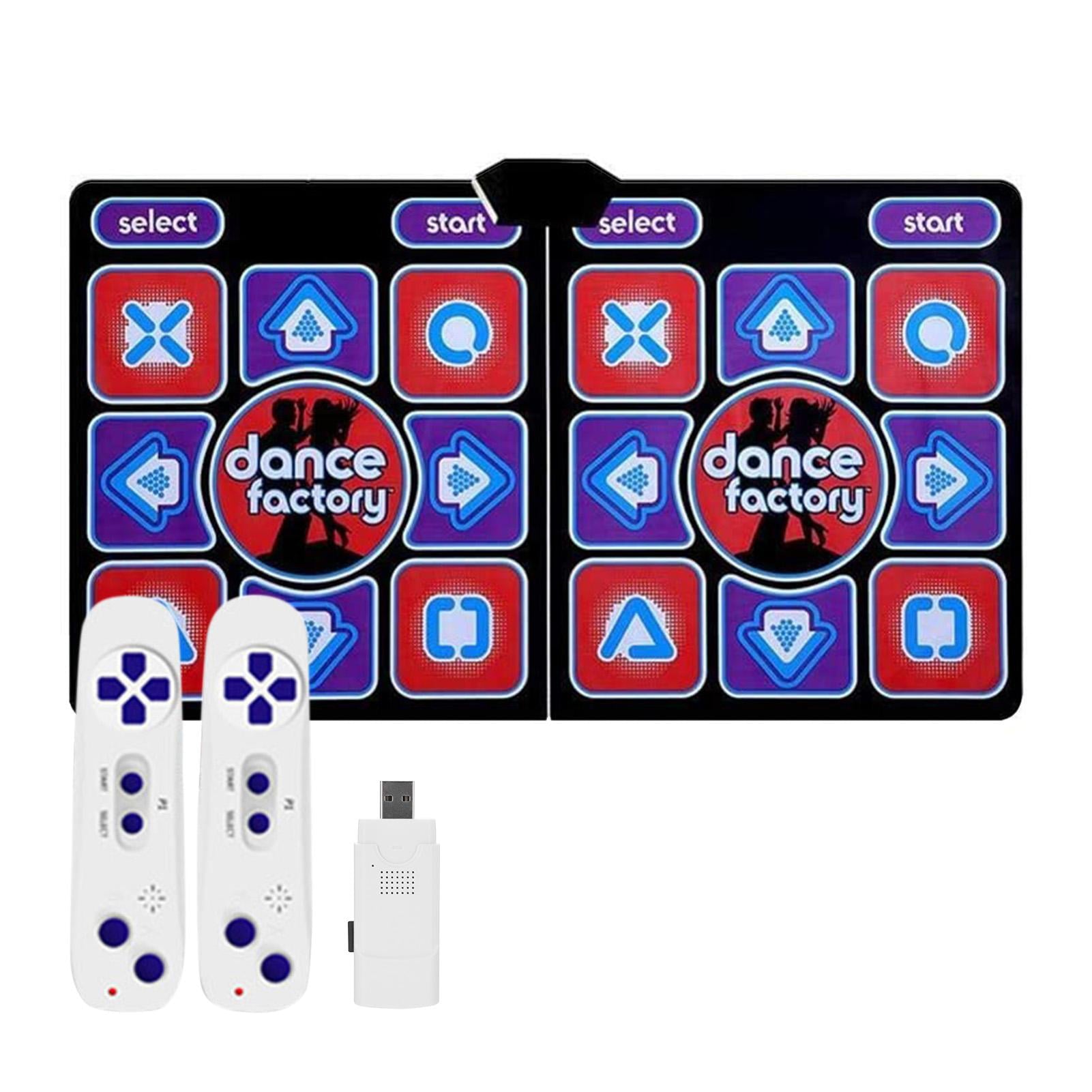 Dance Mat Games for TV - Wireless Musical Electronic Dance Mats, Double User Exercise Fitness Non-Slip Dance Step Pad Dancing Mat for Kids & Adults, Gift for Boys & Girls