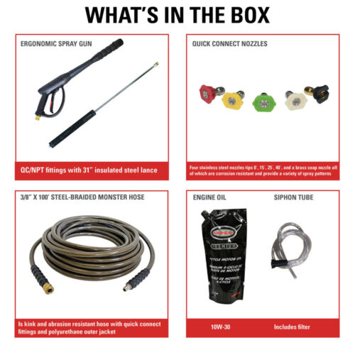 SIMPSON 95003 Trailer 4200 PSI 4.0 GPM Mobile Washing System New