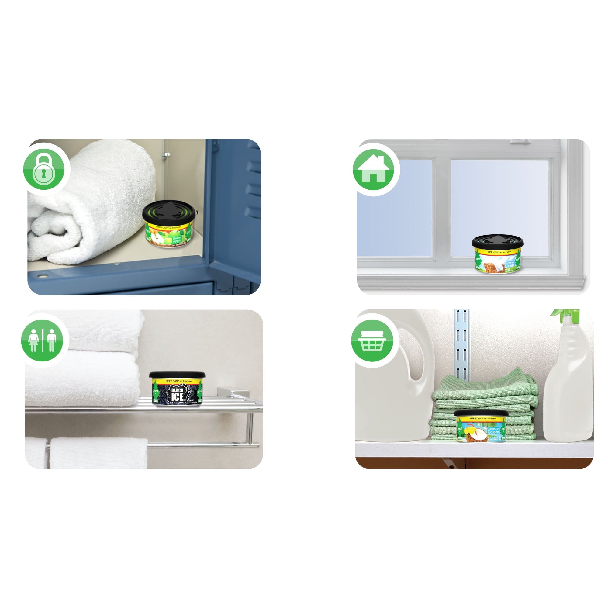 Little Trees Air Freshener Fiber Can Black Ice 1.05 oz