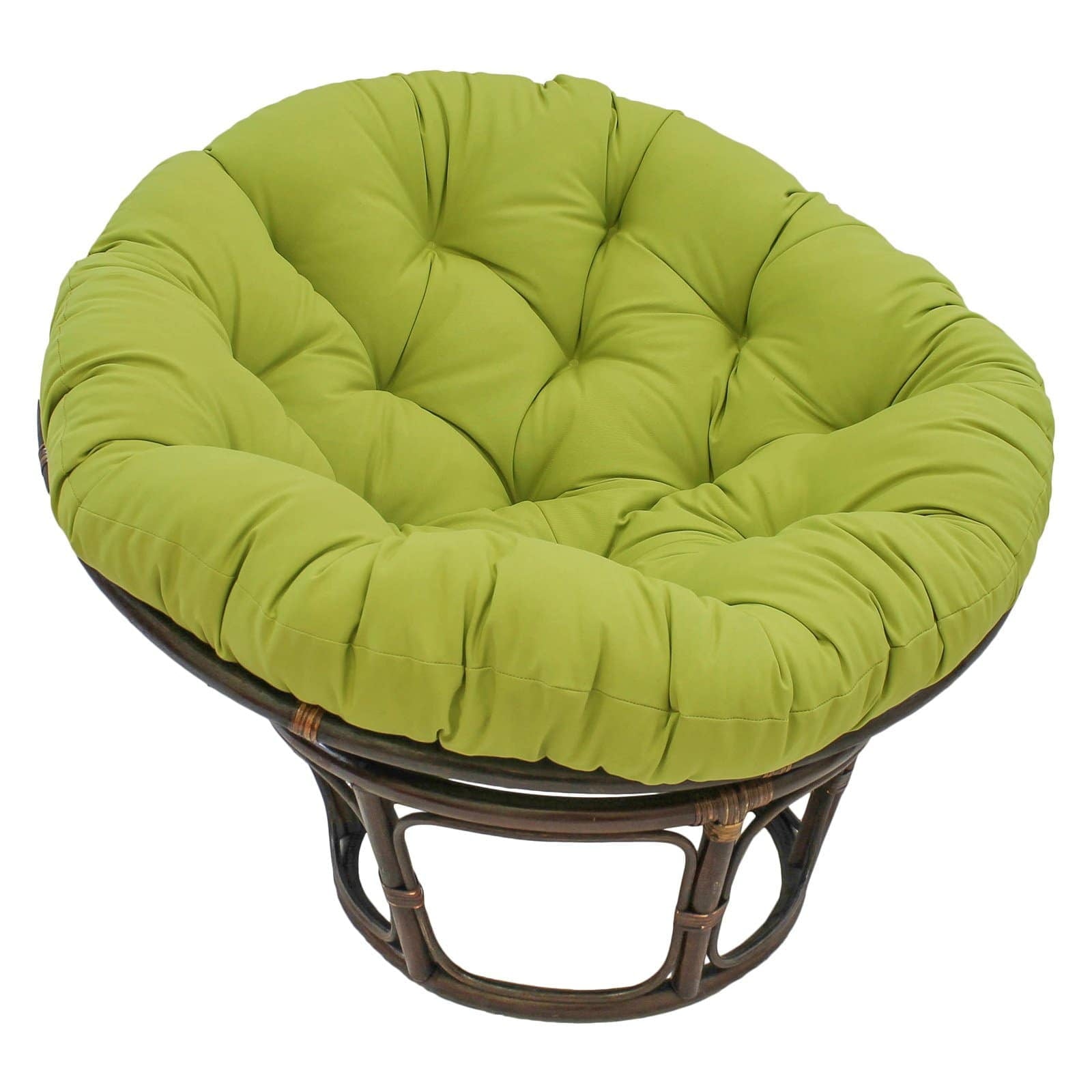 44-inch Solid Micro Suede Papasan Cushion (Fits 42-inch Papasan Frame) - Mojito Lime