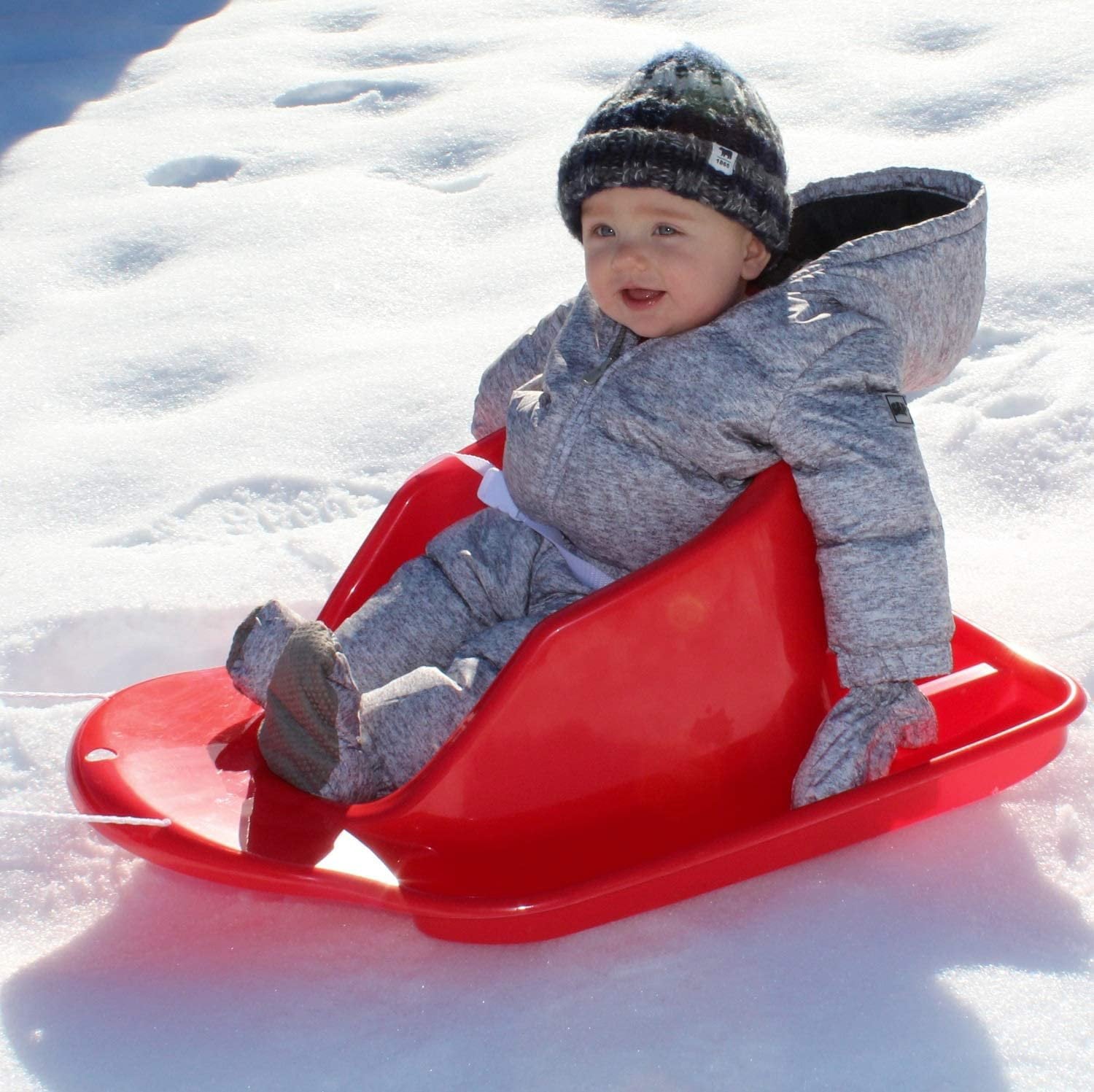 Flexible Flyer Baby Pull Sled. Toddler Boggan. Sleigh for Kids