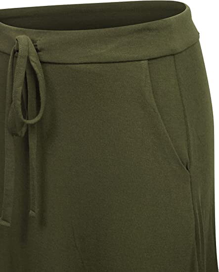 Zenana Women & Plus Relaxed Drawstring Waist Draped Basic Maxi Skirts with Side Pockets