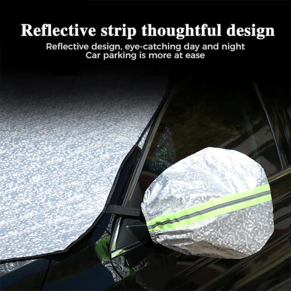 59 in. x 47 in. Car windshield snow cover with rear view mirror cover