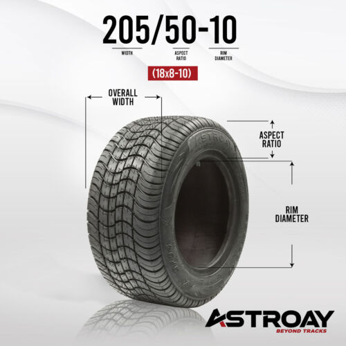 205/50-10 Astroay GF04 Golf Cart Tire