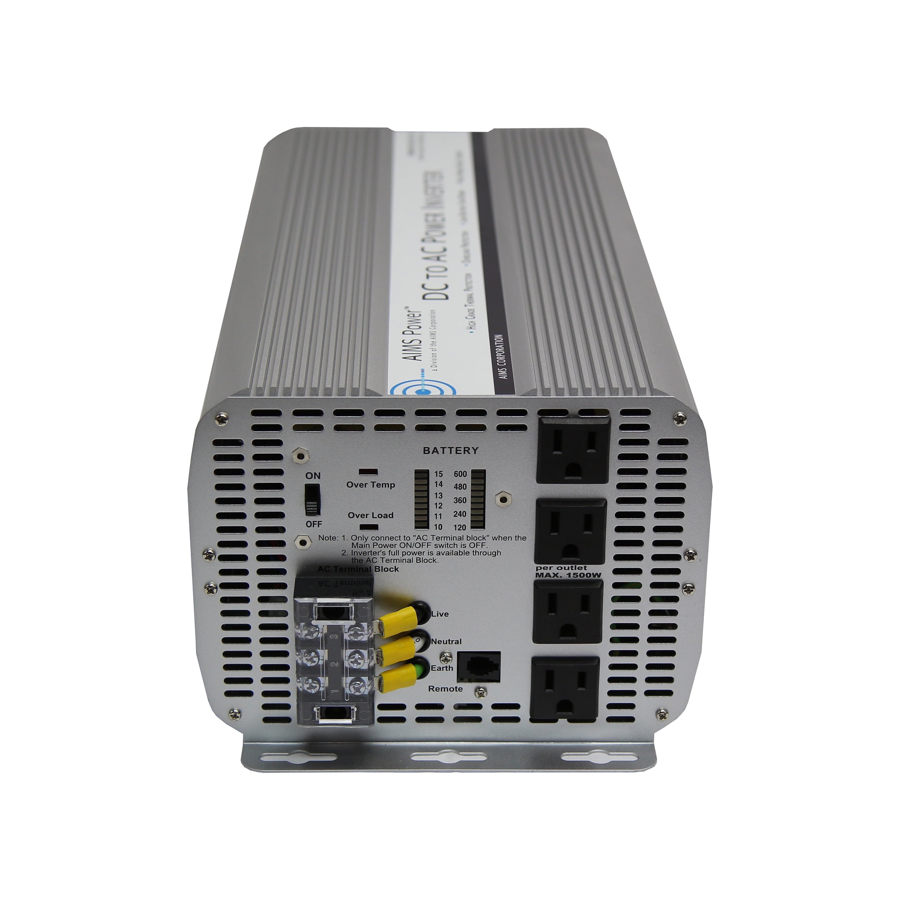 Aims Power PWRINV500036W 5000 Watt Power Inverter 36 Volt Input