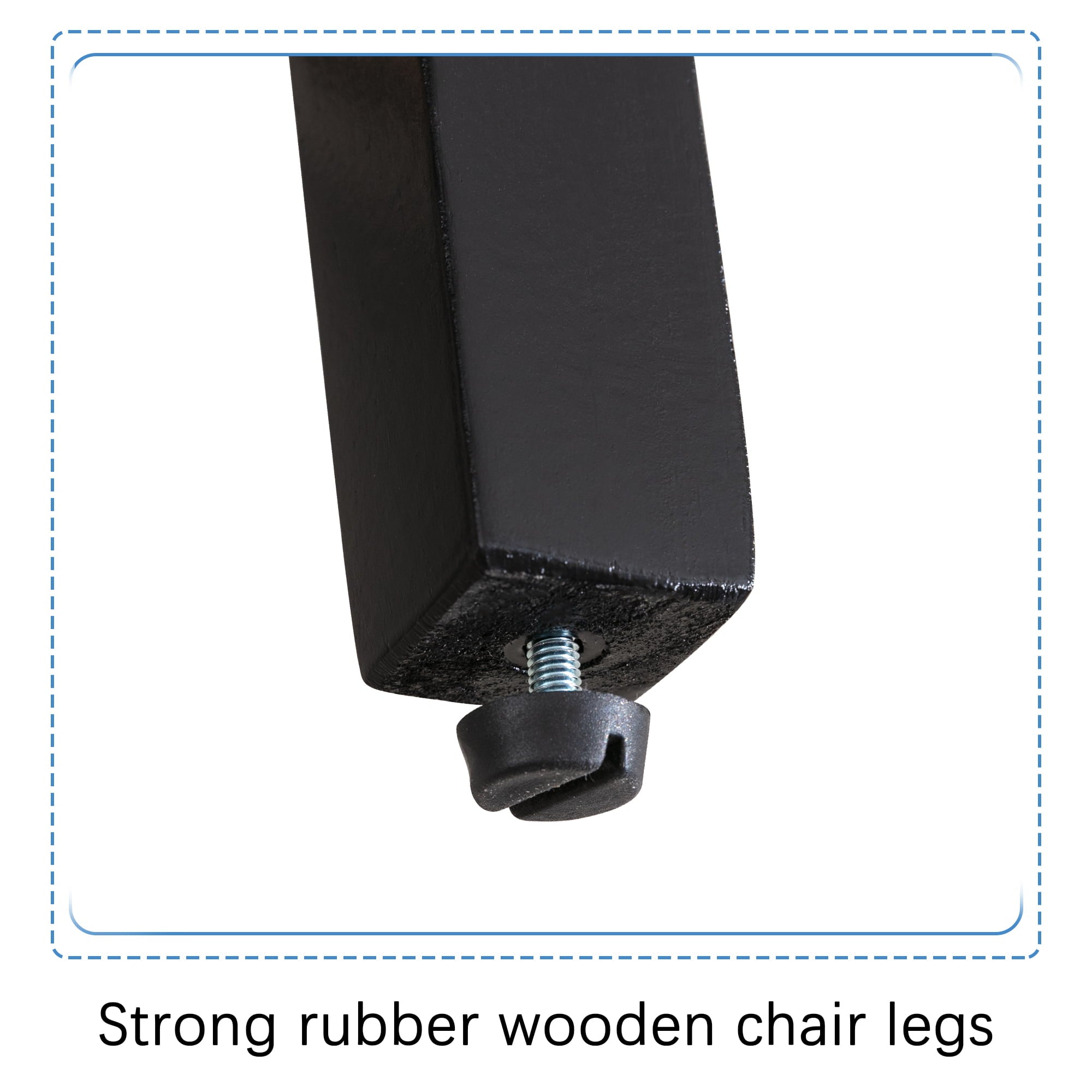 Fabric Upholstered Dining Chair with Silver Nailhead Trim in Gray, Set of 2