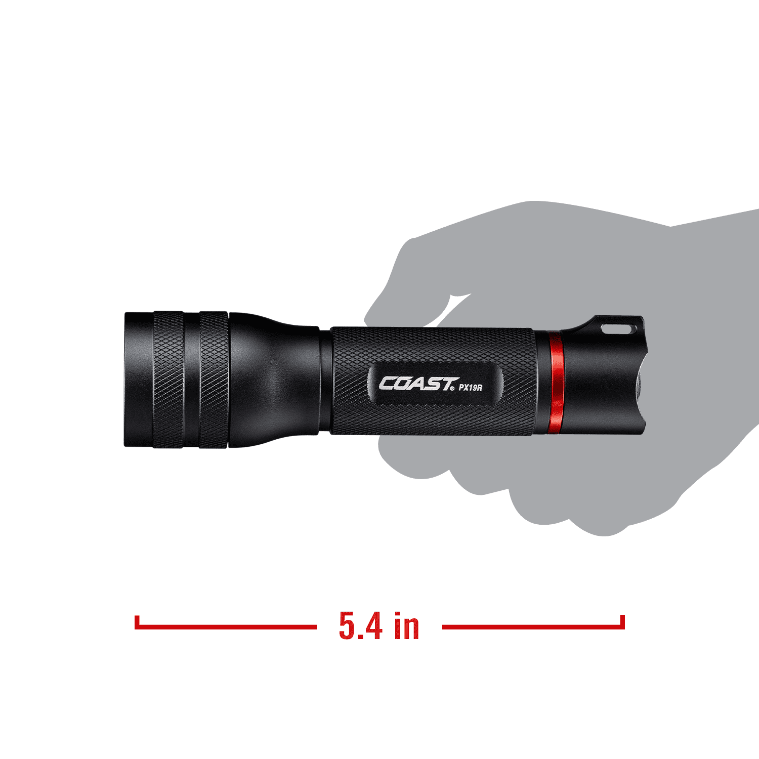 COAST PX19R Rechargeable Plus 2600 Lumen Handheld LED Flashlight, 5.7 oz.