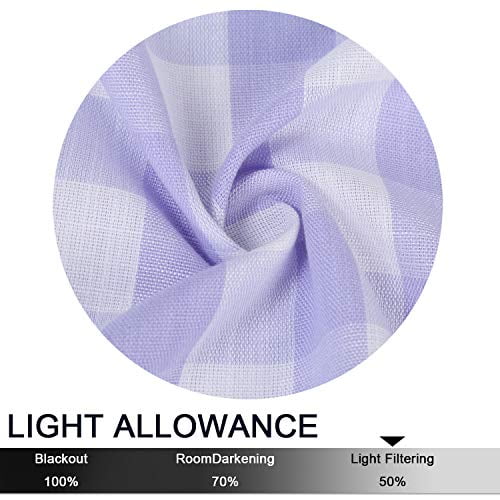 DSstyles Grey Buffalo Plaid Valances for Kitchen, Buffalo Check Gingham Pom Pom Valance Curtains for Windows Cafe Curtains Bathroom Window Curtains, 52x15 in